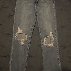 Distressed Levi’s jeans